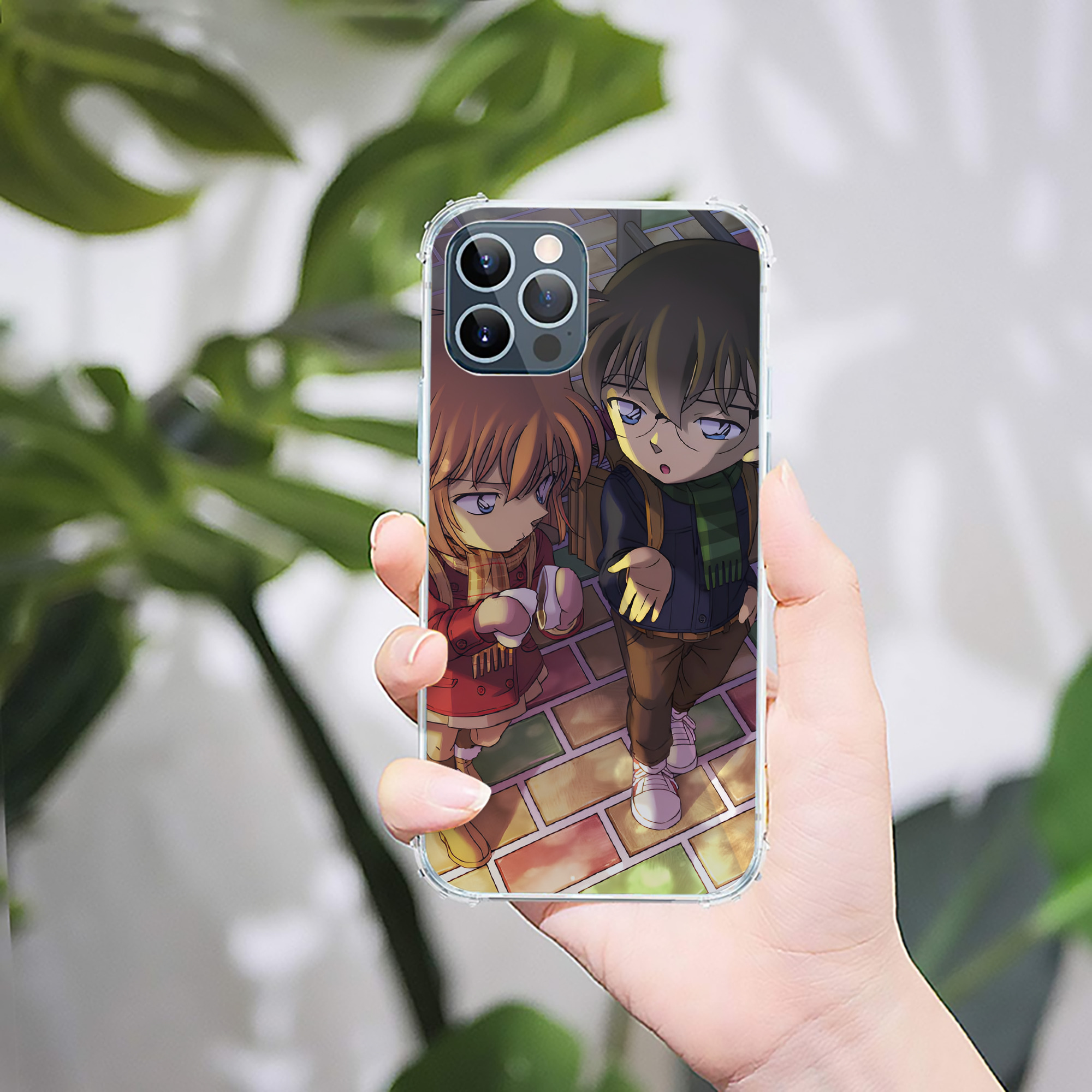 （画像用） 名探偵コナン Detective Conan 【iPhone 12シリーズ対応】透明スマホケース（クリアソフトケース）